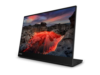 Lenovo ThinkVision M14t Gen 2 - Écran LED - 14" - portable - écran tactile - 2240 x 1400 @ 60 Hz - IPS - 300 cd/m² - 1500:1 - 6 ms - 2xUSB-C - noir corbeau
