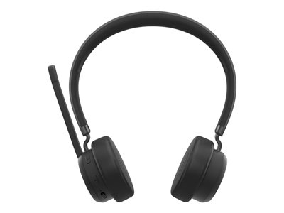 Lenovo - Micro-casque - sur-oreille - Bluetooth - sans fil - USB-A via adaptateur Bluetooth - noir - Certifié pour Microsoft Teams
