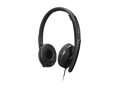 Lenovo Gen 2 - Micro-casque - sur-oreille - filaire - USB-C - noir - Certifié pour Microsoft Teams