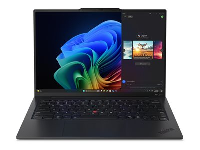 Lenovo ThinkPad X1 Carbon Gen 13 21NS - Copilot+ PC - conception de charnière à 180 degrés - Intel Core Ultra 5 - 228V / jusqu'à 4.5 GHz - Evo - Win 11 Pro - Arc Graphics 130V - 32 Go RAM - 512 Go SSD TCG Opal Encryption 2, NVMe - 14" IPS 1920 x 1200 - Wi-Fi 7, Bluetooth - évolutif 5G - peinture noire - clavier : Anglais - avec 3 ans de support Lenovo Premier, compensation CO2 0,5 tonne (2e génération)