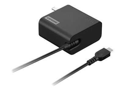 Lenovo - Adaptateur alimentation USB-C - CA 100-240 V - 65 Watt - Europe - noir