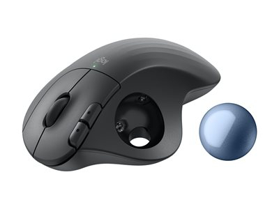 Logitech Ergo Series ERGO M575S - Boule de commande - ergonomique - optique - 5 boutons - sans fil - Bluetooth, 2.4 GHz - récepteur USB Logitech Logi Bolt - graphite