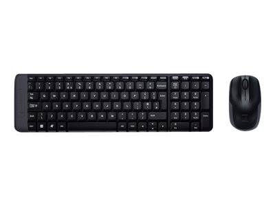 Ensemble sans fil Logitech MK220 - Ensemble clavier et souris - sans fil - 2.4 GHz - Grec