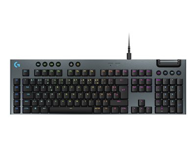 Logitech G915 X - Clavier - backlit - USB - AZERTY - Français - commutateur : GL Tactile - noir