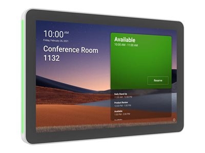 Logitech Tap Panneau de planification spécialement conçu pour les salles de réunion - Appareil de vidéoconférence - certifié Zoom, Certifié pour Microsoft Teams - blanc