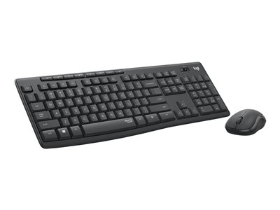 Logitech MK295 Silent - Ensemble clavier et souris - sans fil - 2.4 GHz - Hongrois - graphite