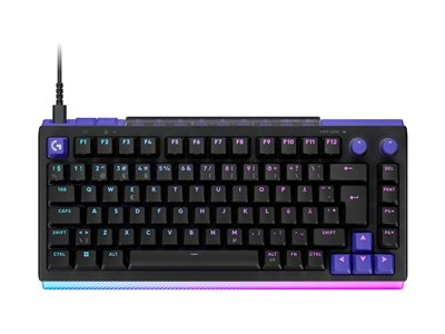 Logitech G512 X 75 - Clavier - TMR analogique, mécanique, style linéaire - avec indicateur LED - backlit - USB-C - QWERTY - Danois/Norvégien/Suédois/Finlandais - commutateur : Kailh / Gateron KS-20 - noir