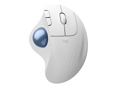 Logitech Ergo Series ERGO M575S - Boule de commande - ergonomique - optique - 5 boutons - sans fil - Bluetooth, 2.4 GHz - récepteur USB Logitech Logi Bolt - blanc cassé