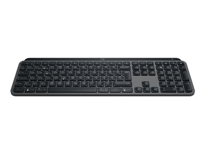 Logitech MX Keys S - Clavier - rétroéclairé - sans fil - Bluetooth LE - QWERTZ - Tchèque - commutateur : commutateurs à clé à ciseaux - graphite