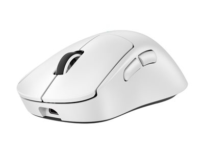 Logitech G PRO X SUPERLIGHT 2 DEX - Souris - ergonomique - jeux - pour droitiers - optique - 5 boutons - sans fil, filaire - 2.4 GHz, USB - blanc