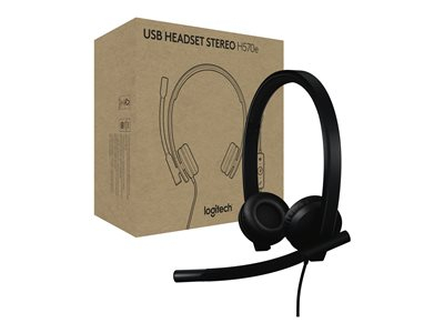 Logitech H570e - Micro-casque - sur-oreille - filaire - USB-A - Certifié pour Microsoft Teams