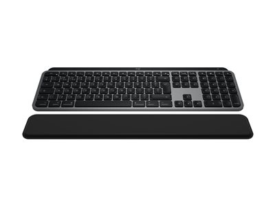 Logitech Master Series MX Keys S Combo for Mac - Ensemble clavier et souris - full size - rétroéclairé - sans fil - Bluetooth LE - AZERTY - Français - gris sidéral