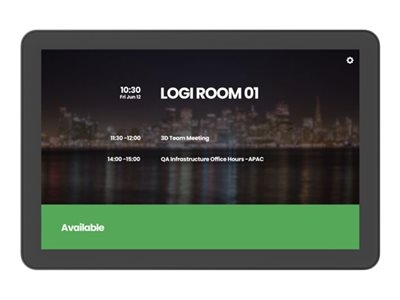 Logitech Tap Panneau de planification spécialement conçu pour les salles de réunion - Appareil de vidéoconférence - certifié Zoom, Certifié pour Microsoft Teams - graphite
