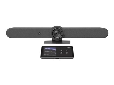Logitech - Kit de vidéo-conférence (Logitech Tap IP, Logitech Rally Bar) - certifié Zoom, RingCentral Certified - graphite - power adapter included