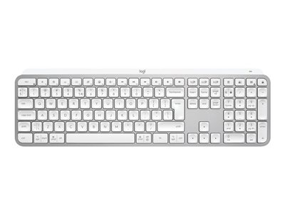 Logitech MX Keys S - Clavier - rétroéclairé - sans fil - Bluetooth LE - QWERTZ - Suisse - commutateur : commutateurs à clé à ciseaux - gris pâle