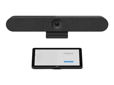 Logitech Tap IP Appliance Room Solutions Huddle + Small Rooms - Kit de vidéo-conférence (Logitech Tap IP, Logitech Rally Bar Huddle) - graphite - power adapter included