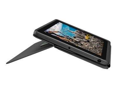 Logitech Rugged Folio - Clavier et étui - Apple Smart connector - QWERTY - R.-U. - pour Apple 10.2-inch iPad (7ème génération, 8ème génération, 9ème génération)