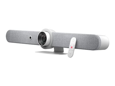 Logitech Bar - Appareil de vidéoconférence - certifié Zoom, Certifié pour Microsoft Teams - blanc - power adapter included