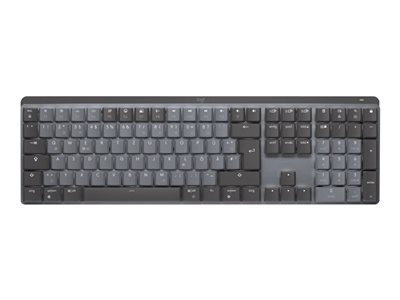 Logitech Master Series MX Mechanical - Clavier - rétroéclairé - sans fil - Bluetooth LE - QWERTY - International US - commutateur : Tactile Silencieux - graphite