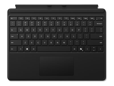 Microsoft Surface Pro Keyboard for Business - Clavier - avec pavé tactile, accéléromètre - rétroéclairé - QWERTY - Italien - noir - pour Surface Pro 10 for Business, Pro 8 for Business, Pro 9 for Business, Pro X