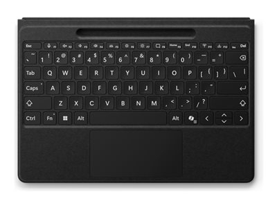 Microsoft Surface Pro Flex Keyboard - Clavier - avec pavé tactile, accéléromètre, plateau de rangement et de chargement du Surface Slim Pen 2 - rétroéclairé - sans fil - Bluetooth LE - AZERTY - Belge - noir