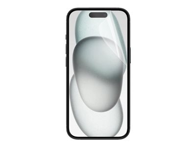 Mobilis - Protection d'écran pour téléphone portable - incassable et antichoc, IK06 - film - clair - pour Apple iPhone 15, 15 Pro