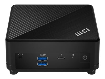 MSI Cubi 5 12M 001BEU - Barebone - mini PC socle FCBGA1744 - 1 x Core i7 1255U / jusqu'à 4.7 GHz - RAM 0 Go - Carte graphique Intel Iris Xe - IEEE 802.11ax (Wi-Fi 6E), Gigabit Ethernet, 2.5 Gigabit Ethernet, Bluetooth 5.3 - noir