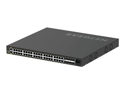 NETGEAR M4250-40G8XF-PoE+ - Commutateur - C3 - Géré - 40 x 10/100/1000 (PoE+) + 8 x 1 Gigabit / 10 Gigabit SFP+ - flux d'air côte à côte - Montable sur rack - PoE+ (960 W)