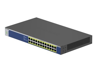 NETGEAR GS524PP - Commutateur - non géré - 24 x 10/100/1000 (PoE+) - de bureau, Montable sur rack - PoE+ (300 W) - CA 100 - 230 V
