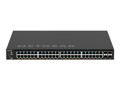 NETGEAR M4350-48G4XF - Commutateur - C3 - Géré - 48 x 10/100/1000 (PoE+) + 4 x 10 Gigabit SFP+ - flux d'air de l'avant vers l'arrière - Montable sur rack - PoE+ (1440 W)
