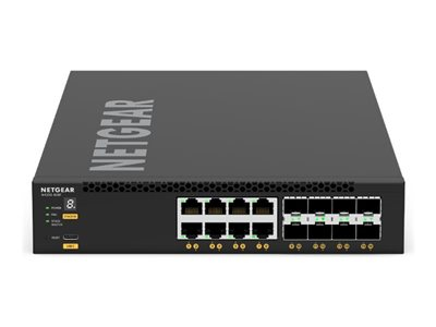 NETGEAR M4350-8X8F - Commutateur - C3 - Géré - 8 x 10/100/1000/2.5G/5G/10GBase-T + 8 x 1 Gigabit / 10 Gigabit SFP+ - flux d'air de l'avant vers l'arrière - Montable sur rack