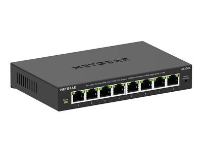 NETGEAR GS308E - Commutateur - L3 Lite - intelligent - 8 x 10/100/1000