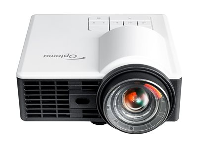 Optoma ML1050STi - Projecteur DLP - LED - 3D - 1000 lumens - WXGA (1280 x 800) - 16:10 - 720p - objectif fixe à focale courte - blanc, gris