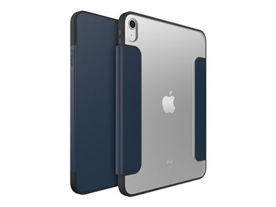 OtterBox Symmetry Series - Étui à rabat pour tablette - polycarbonate, cuir synthétique - soirée côtière (claire/bleue) - pour Apple 13-inch iPad Air (M2, M3)