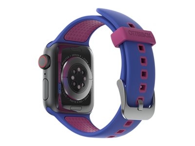 OtterBox - Sacoche pour montre intelligente - antimicrobien - acier inoxydable, silicone infusé d'argent - blueberry tarte - pour Apple Watch SE, Series 3, Series 4, Series 5, Series 6, Series 7