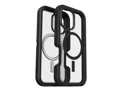 OtterBox Defender Series XT - Coque de protection pour téléphone portable - robuste - compatibilité avec MagSafe - plastique - côté obscur (clair / noir) - pour Apple iPhone 16