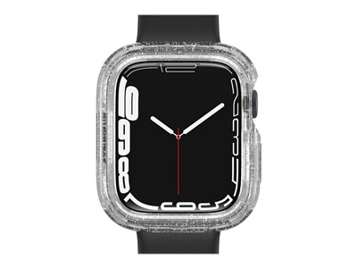OtterBox EXO EDGE - Pare-chocs pour montre intelligente - polycarbonate, TPE - stardust (paillettes transparentes) - pour Apple Watch (45 mm)