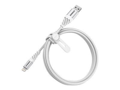 OtterBox Premium - Câble Lightning - USB mâle pour Lightning mâle - 1 m - blanc nuage