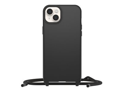 OtterBox React Series - Coque de protection pour téléphone portable - collier - compatibilité avec MagSafe - noir - pour Apple iPhone 14 Plus