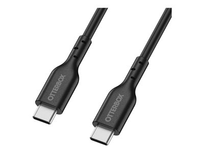 OtterBox - Câble USB - USB-C (M) pour USB-C (M) - USB 2.0 - 3 A - 1 m - noir