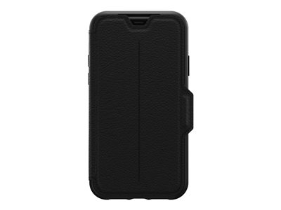 OtterBox Strada Series - Étui à rabat pour téléphone portable - cuir, polycarbonate - noir ombré - pour Apple iPhone 11