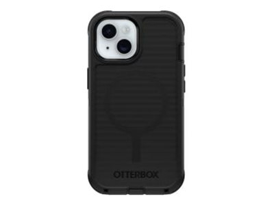 OtterBox Defender Series - Coque de protection pour téléphone portable - compatibilité avec MagSafe - silicone - noir - pour Apple iPhone 13, 14, 15