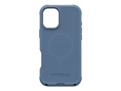 OtterBox Defender Series - Coque de protection pour téléphone portable - compatibilité avec MagSafe - silicone - jeans bleu bébé (bleu) - pour Apple iPhone 16 Plus