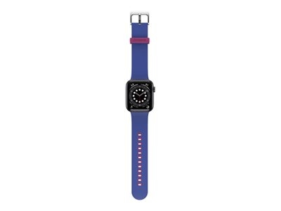OtterBox - Sacoche pour montre intelligente - antimicrobien - acier inoxydable, silicone infusé d'argent - blueberry tarte - pour Apple Watch SE, Series 3, Series 4, Series 5, Series 6, Series 7