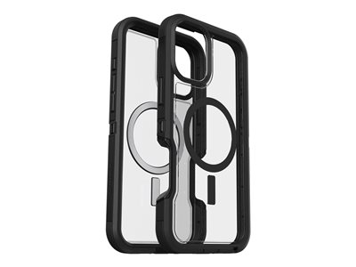 OtterBox Defender Series XT - Coque de protection pour téléphone portable - robuste - compatibilité avec MagSafe - plastique - côté obscur (clair / noir) - pour Apple iPhone 16 Plus