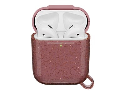 OtterBox Ispra Series - Étui pour écouteurs sans fil - polycarbonate, alliage de zinc, élastomère thermoplastique (TPE) - rose infinity - pour Apple AirPods (1ère génération, 2e génération)
