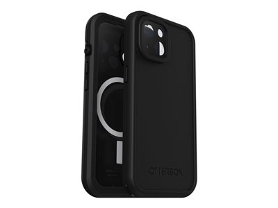 OtterBox FRE - Étui de protection étanche pour téléphone portable - compatibilité avec MagSafe - noir - pour Apple iPhone 15