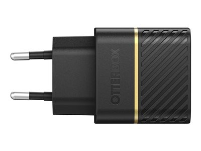 OtterBox Wall Charger - Adaptateur secteur - 20 Watt (USB-C) - noir - Europe (sauf Royaume-Uni, Irlande, Malte et Chypre)