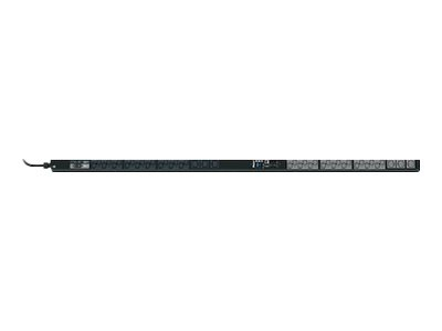 Panduit SmartZone G5 Monitored Input (MI) Series - Unité de distribution secteur (rack-montable) - CA 230 V - 7400 VA - monophasé - Ethernet 10/100/1000 - entrée : IEC 60309 2P+E - connecteurs de sortie : 42 (36 x IEC 60320 C13, 6 x IEC 60320 C19) - 0U - 3 m cordon - noir