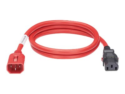 Panduit SmartZone G5 - Câble d'alimentation - IEC 60320 C14 verrouillage pour power IEC 60320 C13 verrouillage - CA 250 V - 10 A - 1.2 m - rouge - pour P/N: P36G34M